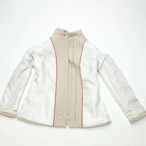 Banana Republic Womens Sz S Beige Wool Blend Coat Jacket Single Vent - Picture 9 of 9